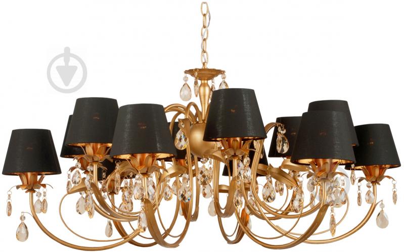 Люстра підвісна Victoria Lighting 12xE14 бронза/чорний Lamier/SP12 - фото 1