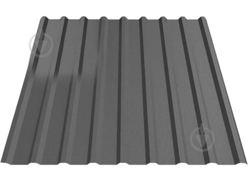 Профнастил кровельный PCS ПК-20 0,40x1140x2000 мм RAL 7024 графит серый мат - фото 1 Профнастил кровельный PCS ПК-20 0,40x1140x2000 мм RAL 7024 графит серый мат - фото 1