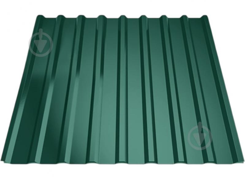 Профнастил кровельный PCS ПК-20 0,40x1140x2000 мм RAL 6005 зеленый глянец - фото 1 Профнастил кровельный PCS ПК-20 0,40x1140x2000 мм RAL 6005 зеленый глянец - фото 1