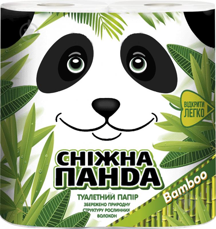 Туалетная бумага Сніжна Панда Bamboo двухслойная 4 шт. - фото 3