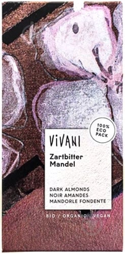 Черный шоколад Vivani органический с миндалем 100 г - фото 1 Черный шоколад Vivani органический с миндалем 100 г - фото 1