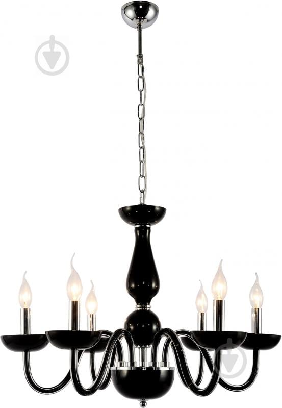 Люстра підвісна Victoria Lighting 6xE14 чорний Delizia/SP6 black - фото 1