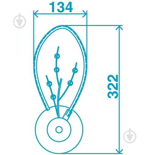 Бра Victoria Lighting LED 10 Вт хром Flower/AP1 - фото 2