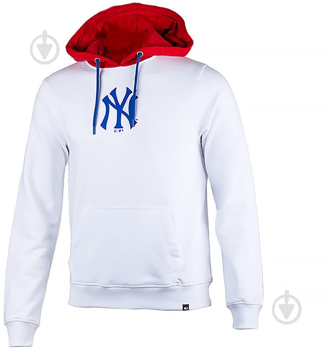 Худи 47 Brand NY YANKEES PULLOVER HOOD 551390WW-FS р. M белый - фото 1