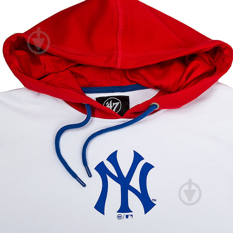 Худи 47 Brand NY YANKEES PULLOVER HOOD 551390WW-FS р. M белый - фото 3