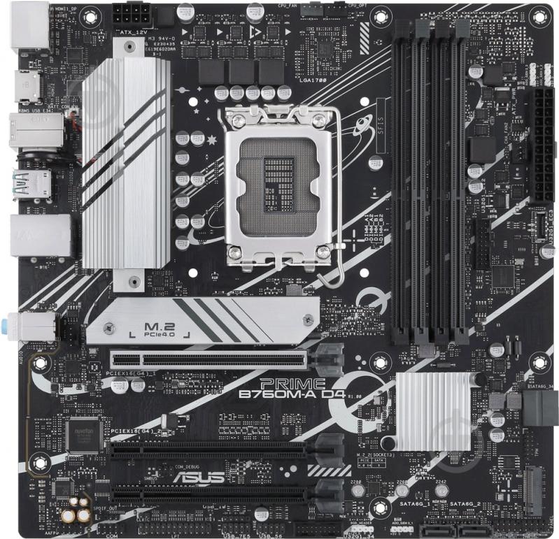 Материнская плата Asus 90MB1D00-M0EAY0 (Socket 1700, Intel B760, micro ATX) - фото 1
