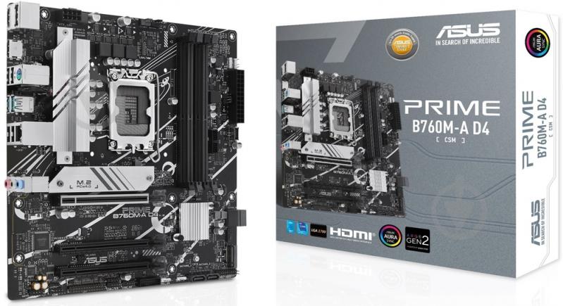 Материнская плата Asus 90MB1D00-M0EAY0 (Socket 1700, Intel B760, micro ATX) - фото 2