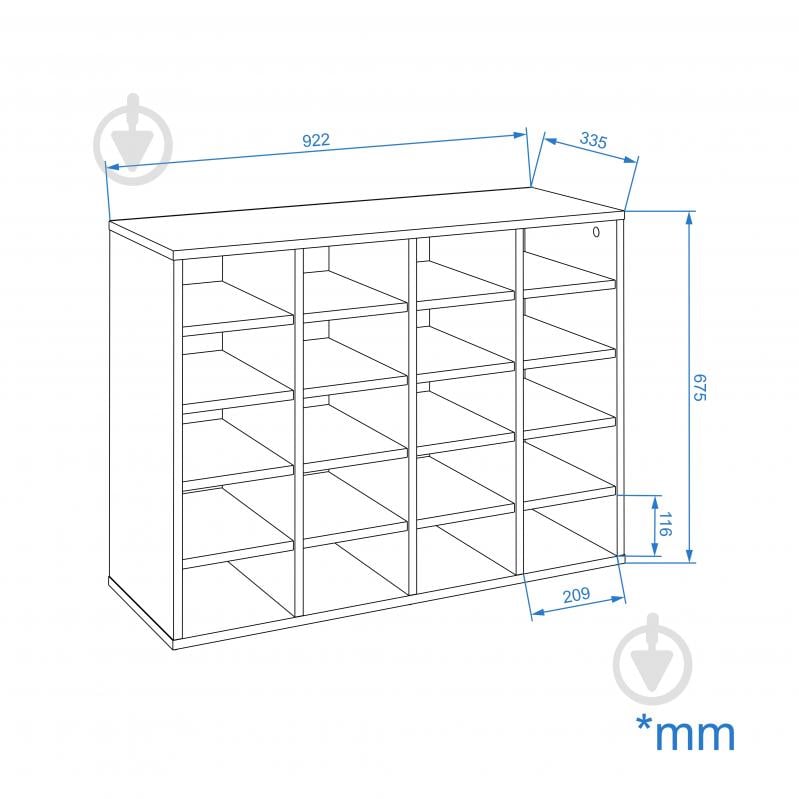 Стеллаж Компанит КШ-31 нимфея альба (РЕ) - фото 2