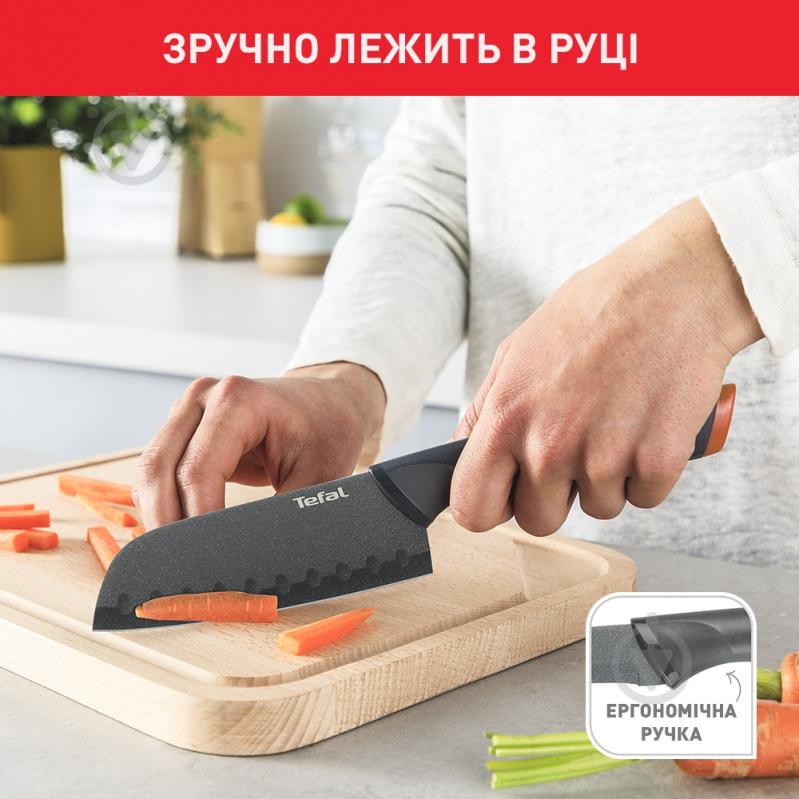 УЦЕНКА! Нож сантоку Tefal Fresh Kitchen 12 см с чехлом (УЦ №2330) - фото 7