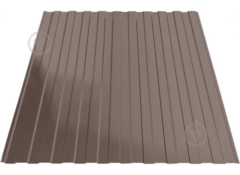 Профнастил стіновий PCS ПС-8 0,30x1190x2000 мм RAL 8017 коричневий глянець - фото 1 Профнастил стіновий PCS ПС-8 0,30x1190x2000 мм RAL 8017 коричневий глянець - фото 1