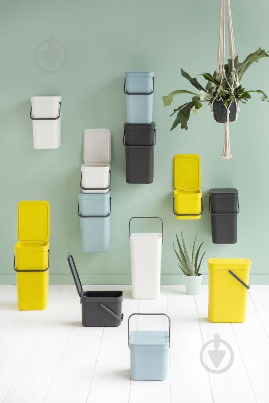 Відро для сміття Brabantia Sort & Go 6 л6 л пластик м'ятний 00800377 - фото 10