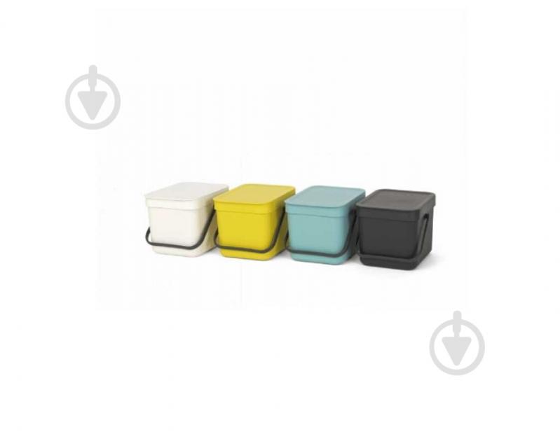 Відро для сміття Brabantia Sort & Go 6 л6 л пластик м'ятний 00800377 - фото 3