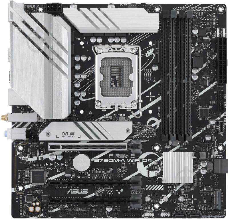 Материнская плата Asus 90MB1CX0-M0EAY0 (Socket 1700, Intel B760, micro ATX) - фото 1