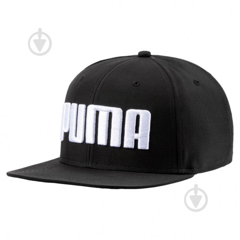 Бейсболка Puma Flatbrim Cap 02146001 OS черный - фото 1