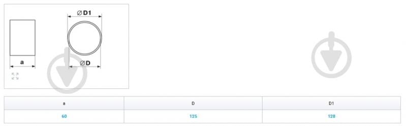 Соединитель каналов Вентс Пластивент d125 212 - фото 3