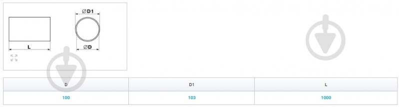 Канал круглый Вентс Пластивент d100/1 1010 - фото 3