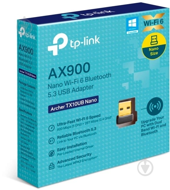 Wi-Fi-адаптер TP-Link Archer TX10UB Nano (ARCHER-TX10UB-NANO) - фото 7