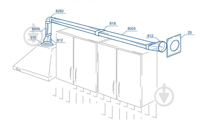 Колено соединительное 90° Вентс 110x55/d100 - фото 3