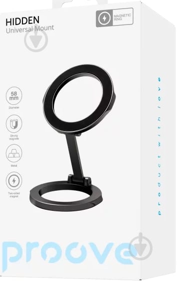 Держатель магнитный Proove Hidden Universal Type Car (CHHN00000001) gray - фото 5 Держатель магнитный Proove Hidden Universal Type Car (CHHN00000001) gray - фото 5