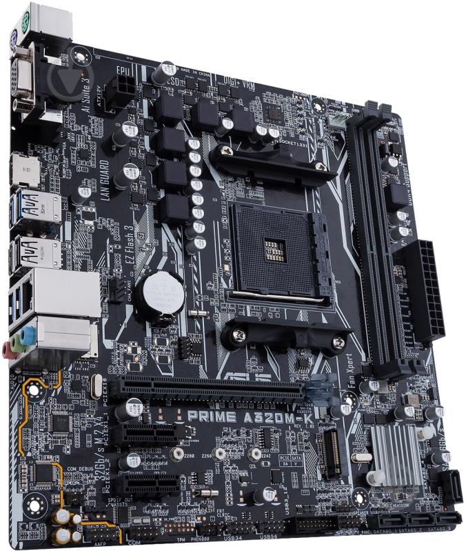 Материнская плата Asus 90MB0TV0-M0EAYC (Socket AM4, AMD A320, micro ATX) - фото 4