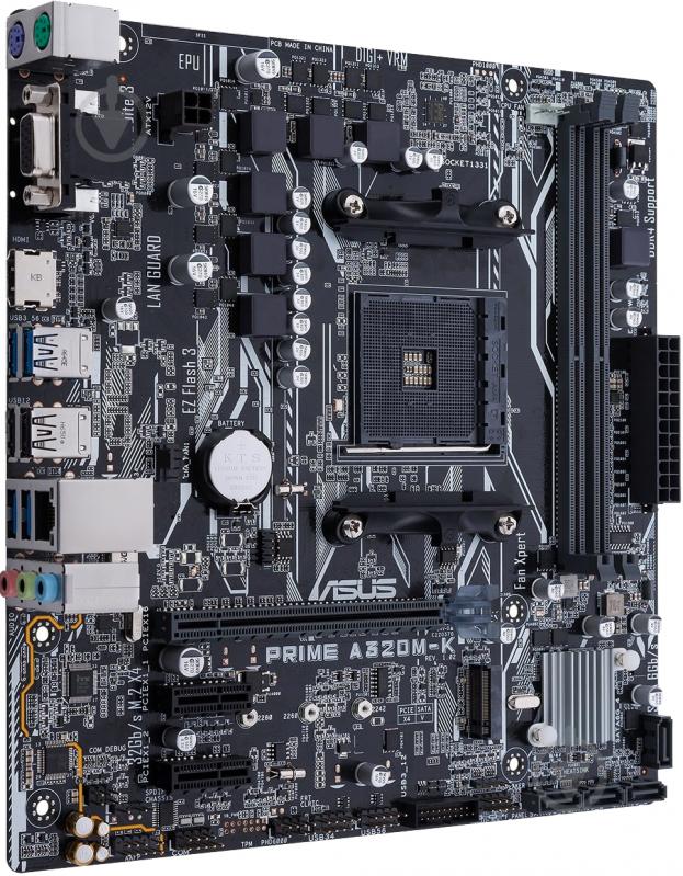 Материнская плата Asus 90MB0TV0-M0EAYC (Socket AM4, AMD A320, micro ATX) - фото 3