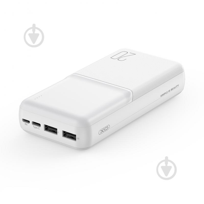 Повербанк Xo РR252 20000 mAh white (PR252.white) - фото 2