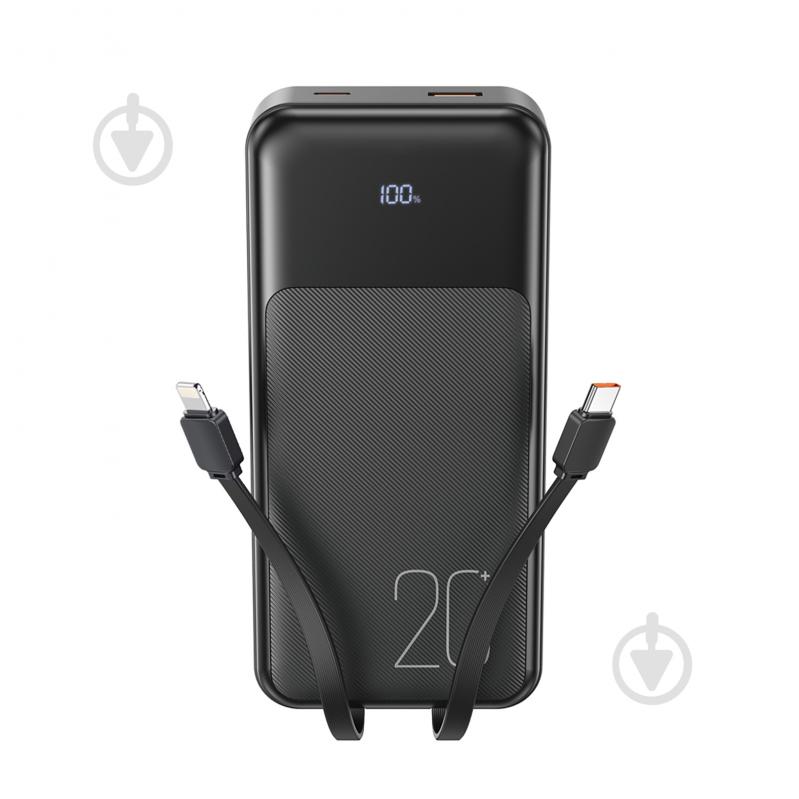 Повербанк Xo PR249 20000 mAh black (PR249.black) - фото 1