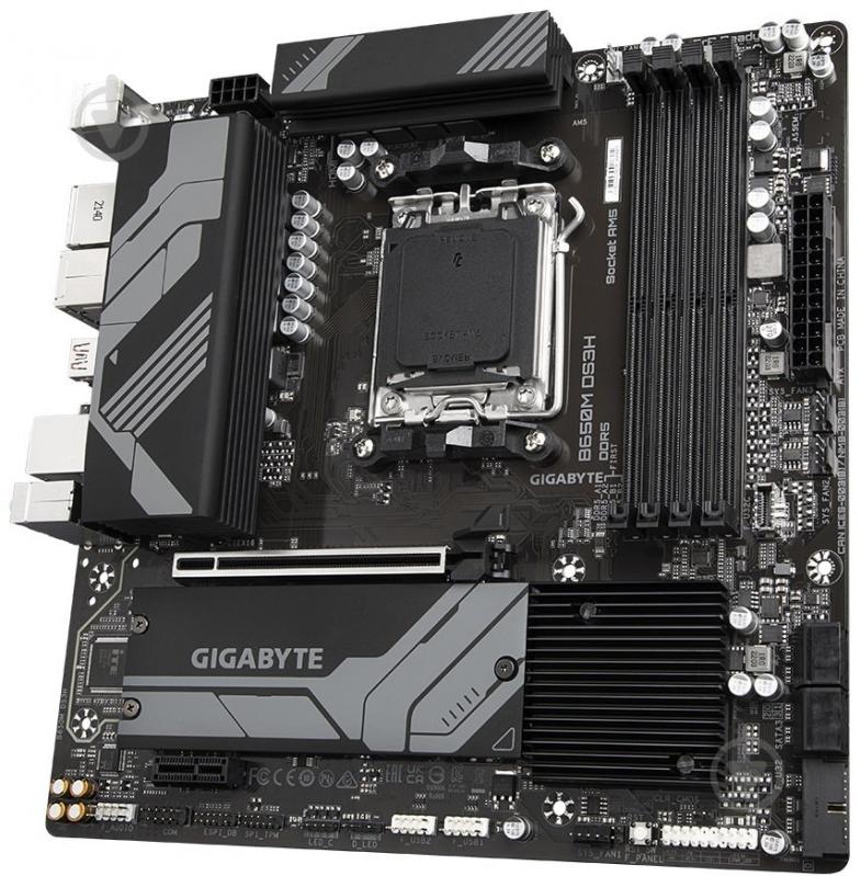 Материнська плата Gigabyte B650M DS3H (Socket AM5, AMD B650, micro ATX) - фото 2