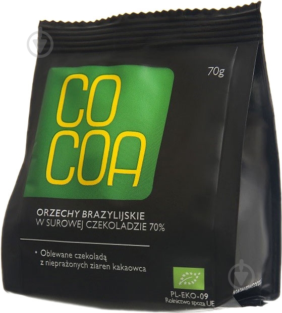 Цукерки Raw Cocoa бразильські горіхи у сирому шоколаді органічні 70 г (40611) - фото 1 Цукерки Raw Cocoa бразильські горіхи у сирому шоколаді органічні 70 г (40611) - фото 1