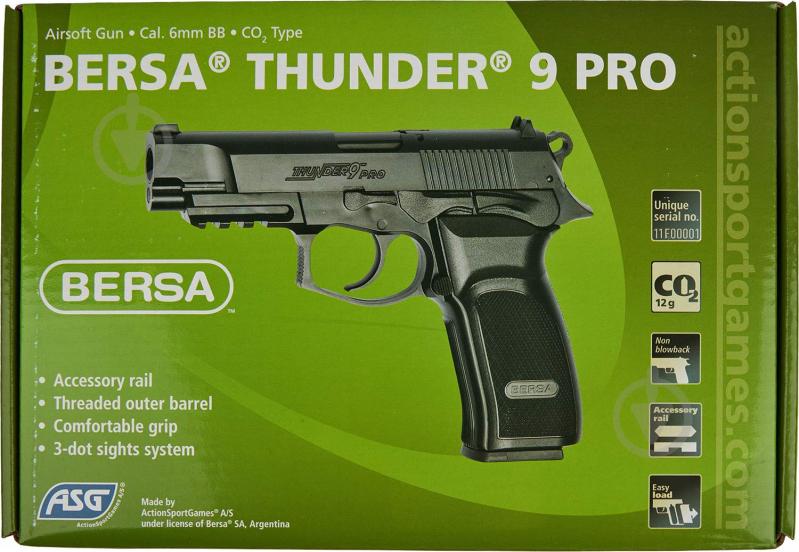 Пістолет страйкбольний ASG Bersa Thunder 9 PRO 6 мм 2370.43.46 - фото 5