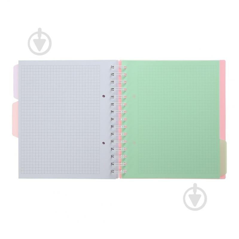 Зошит на пружині Buromax PASTEL В5 (170x205) 120 арк. клітинка 3 розділювачі рожевий - фото 5 Зошит на пружині Buromax PASTEL В5 (170x205) 120 арк. клітинка 3 розділювачі рожевий - фото 5