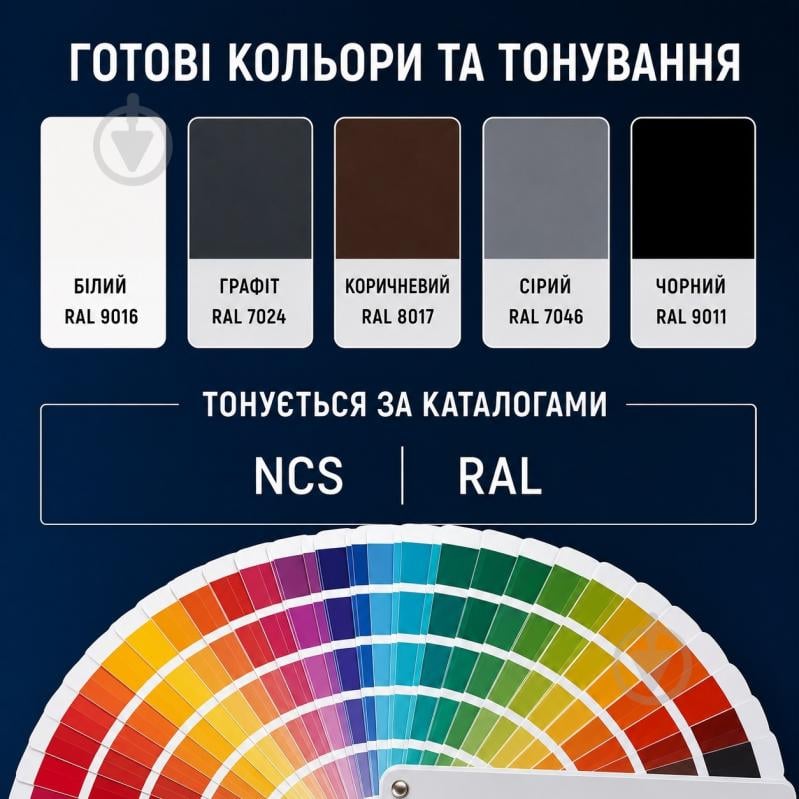 Универсальная резиновая краска резиновая водоэмульсионная Kompozit UNIFLEX мат Черный 3,5 кг - фото 5