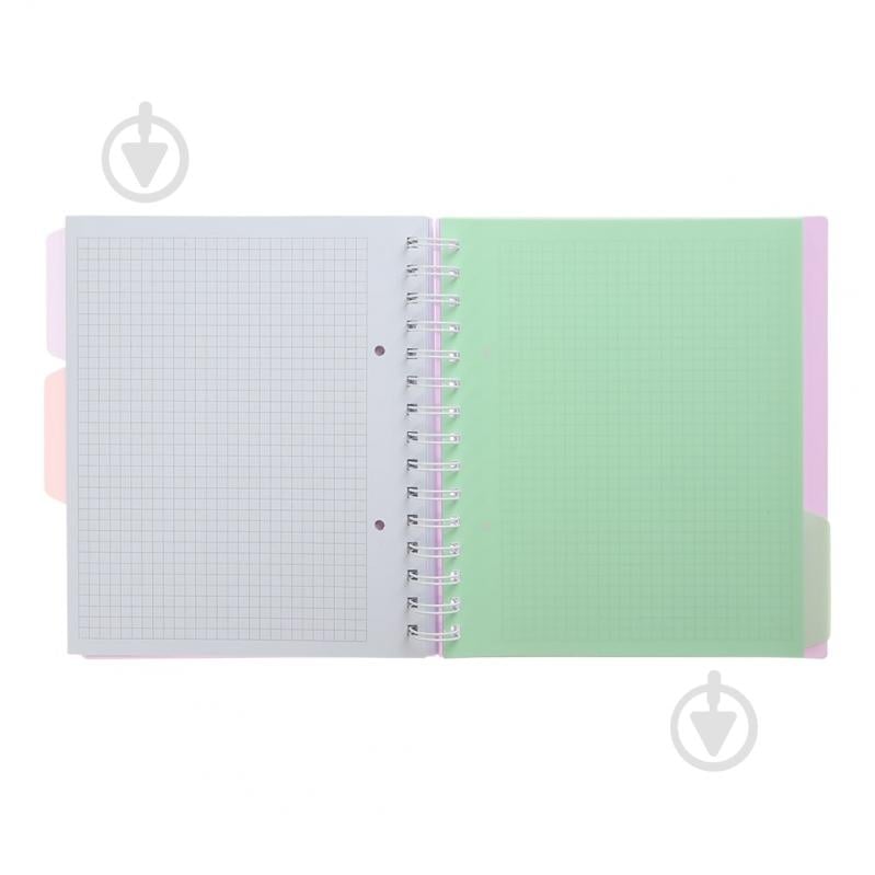 Зошит на пружині Buromax PASTEL В5 (170x205) 120 арк. клітинка 3 розділювачі бузковий BM.24355912-26 - фото 5 Зошит на пружині Buromax PASTEL В5 (170x205) 120 арк. клітинка 3 розділювачі бузковий BM.24355912-26 - фото 5