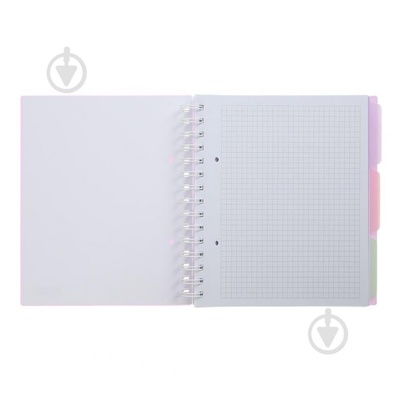 Зошит на пружині Buromax PASTEL В5 (170x205) 120 арк. клітинка 3 розділювачі бузковий BM.24355912-26 - фото 4 Зошит на пружині Buromax PASTEL В5 (170x205) 120 арк. клітинка 3 розділювачі бузковий BM.24355912-26 - фото 4