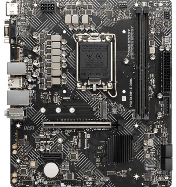 Материнская плата MSI 911-7D46-001 (Socket 1700, Intel B660, micro ATX) - фото 4 Материнская плата MSI 911-7D46-001 (Socket 1700, Intel B660, micro ATX) - фото 4