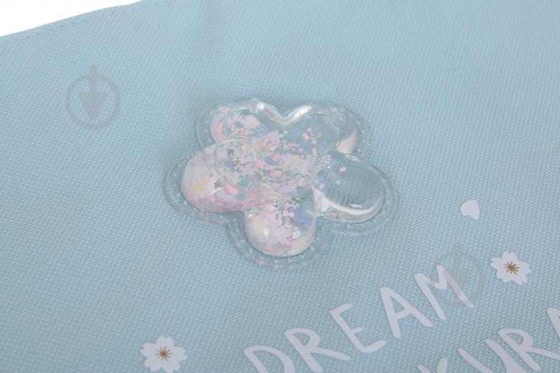 Папка Flowers голубая - фото 4