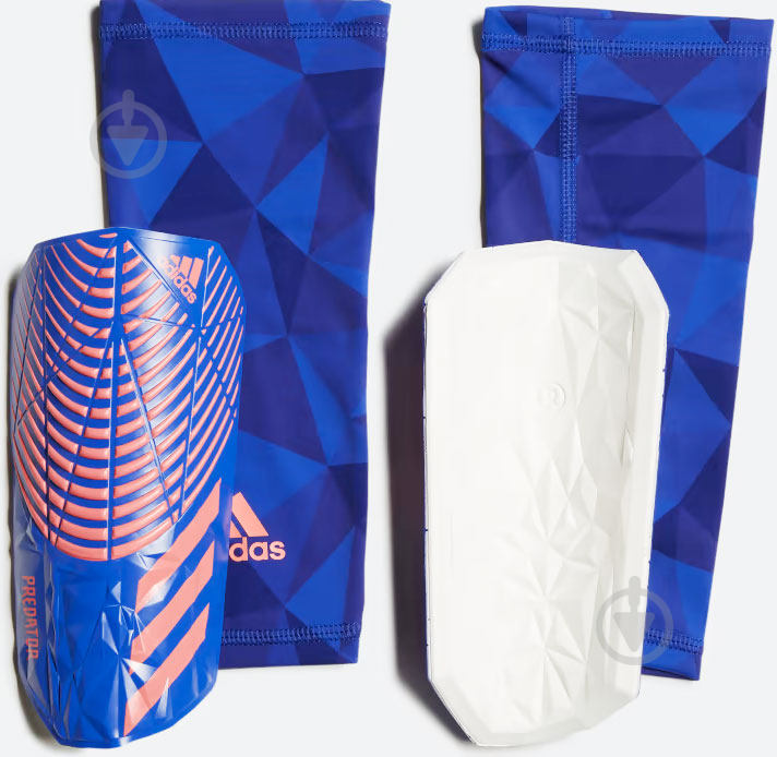 Щитки футбольные Adidas Predator Competition H43761 р. L синий с красным - фото 3