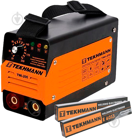 Инвертор сварочный Tekhmann TWI-200 + 5кг електродів E 6013 - фото 1
