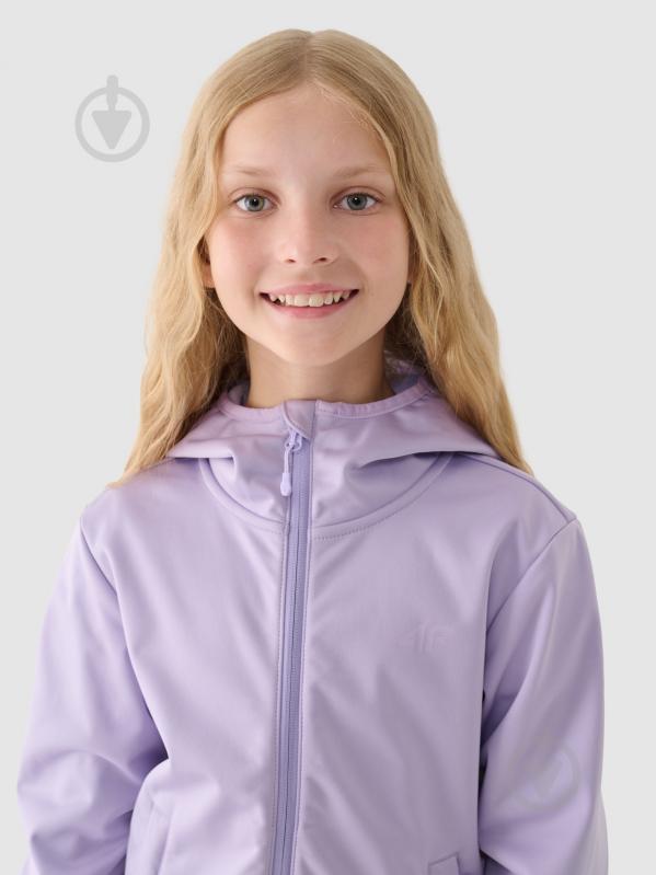 Куртка 4F SOFTSHELL JACKET F261 4FJWAW24TSOFF261-51S р.140 фиолетовый - фото 3