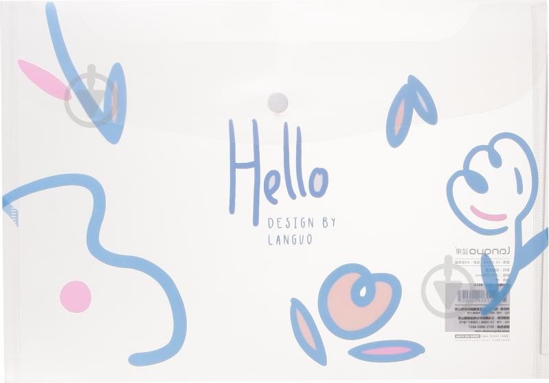 Папка-конверт Малюнки квітів рожеві - фото 1