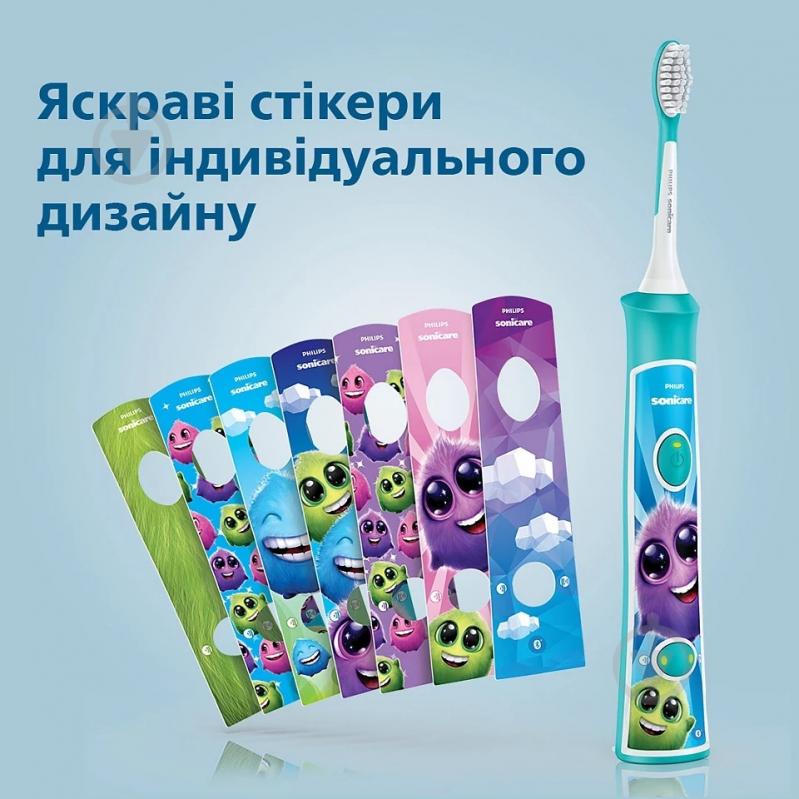 Набор электрических зубных щеток Philips Series 9000 Sonicare HX9914/69 Diamond Clean + HX6322/04 For Kids - фото 10