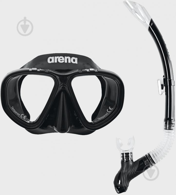 Набор для дайвинга Arena Premium Snorkeling Set Jr 002019-505 р.OS черный - фото 1