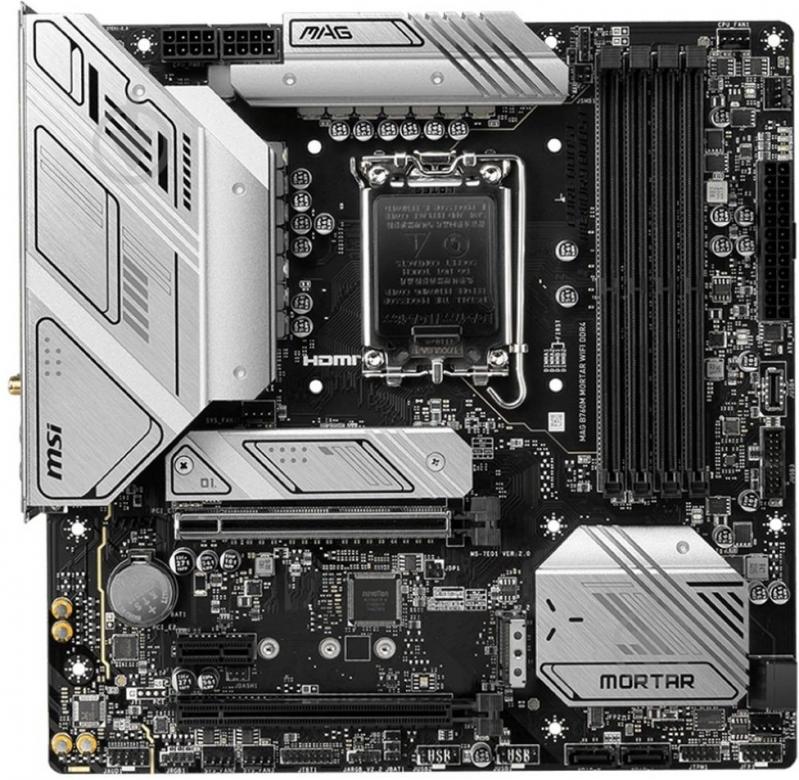 ᐉ Материнская плата MSI 911-7E01-008 (Socket 1700, Intel B760, micro ...
