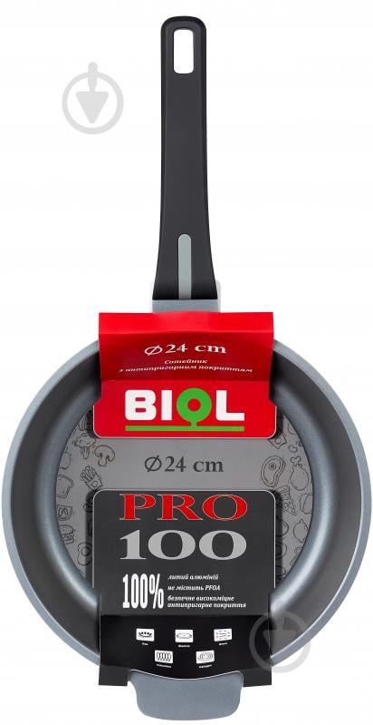 Сотейник Biol 24 см PRO100 (2409P) - фото 2