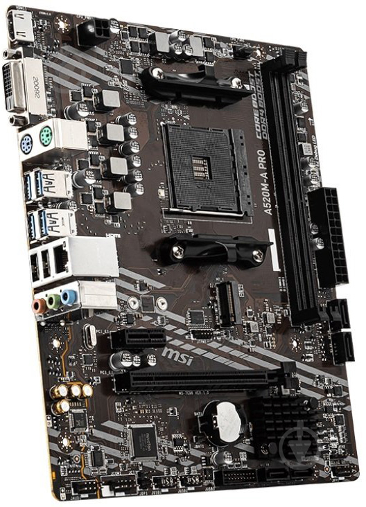 Материнська плата MSI 911-7C96-024 (Socket AM4, AMD A520, micro ATX) - фото 3