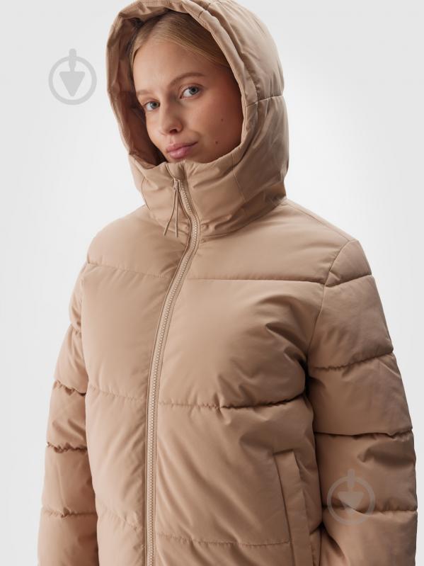 Пуховик женский зимний 4F DOWN JACKET F473 4FWAW24TDJAF473-83S р.S бежевый - фото 2