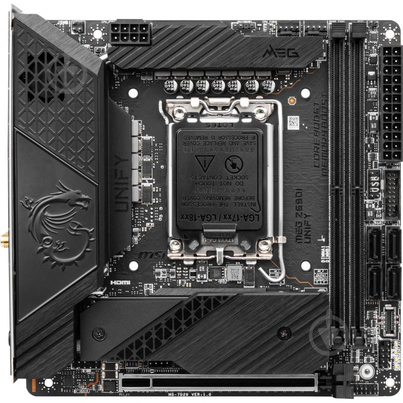 Материнська плата MSI 911-7D29-003 (Socket 1700, Intel Z690, mini ITX) - фото 1