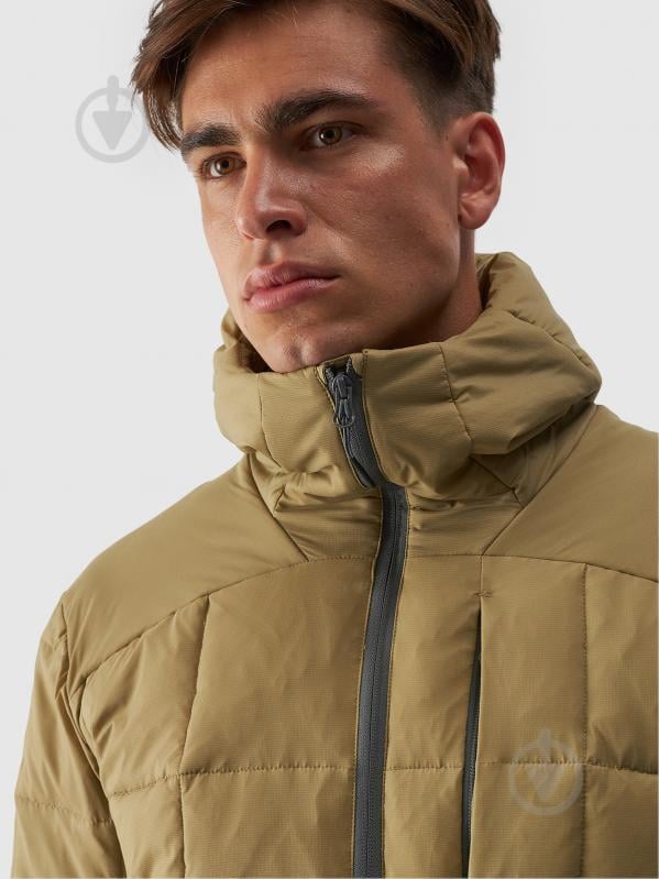 Пуховик чоловічий зимовий 4F DOWN JACKET M524 4FWAW24TDJAM524-74S р.L жовтий - фото 3