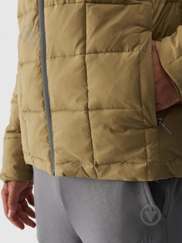 Пуховик чоловічий зимовий 4F DOWN JACKET M524 4FWAW24TDJAM524-74S р.L жовтий - фото 4