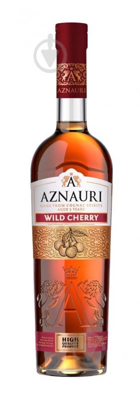 Напій коньячний AZNAURI Wild Cherry 5 років 0,5 л - фото 1